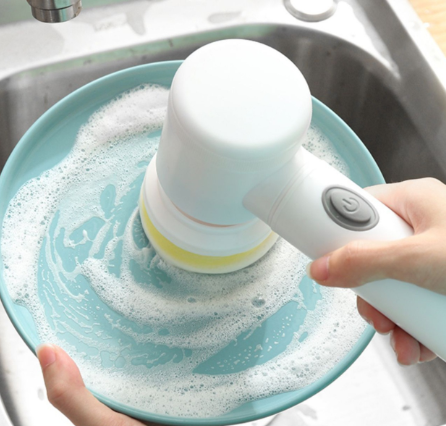 New Arrival Multifunctional Automatic Dish Spin Electric Cleaning Brush Electric Spin Scrubber Electric Dish Scrubber